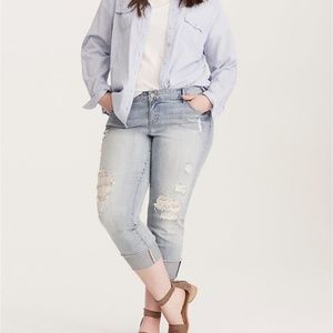 torrid Jeans - TORRID SIZE 20 BOYFRIEND JEAN LACE UNDERLAY torrid Jeans - TORRID SIZE 20 BOYFRIEND JEAN LACE UNDERLAY